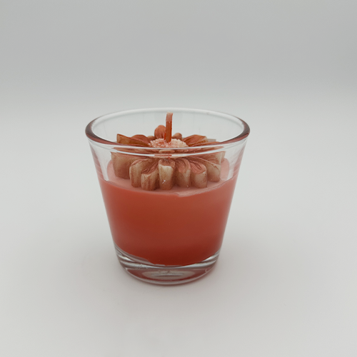 Bougie marbrée cerise noire