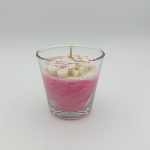 Bougie marbrée fleur de cerisier