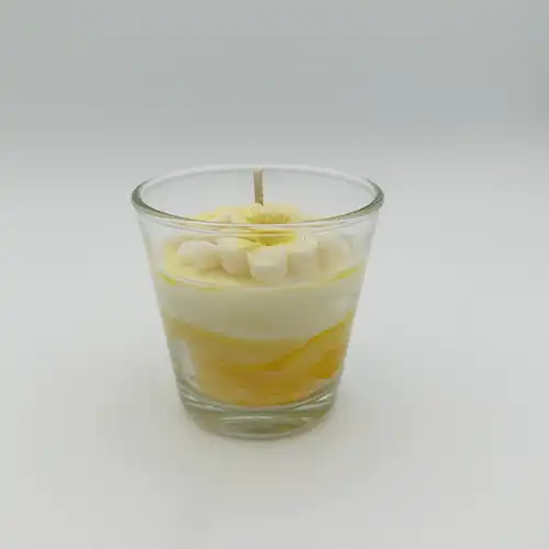 Bougie marbrée fleur de tiaré